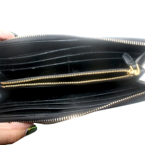 Prada Saffiano Leather Zip-Around Wallet - Picture 6 of 10